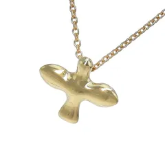 TIFFANY & Co. ティファニー バードクロス ネックレス K18YG 750 イエローゴールド 41.5cm 首飾り 2.6g アクセサリー レディース 送料無料 241100108215 ★のサムネイル