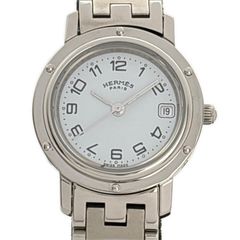 新品電池/HERMES クリッパー 中期型 CL4.210 シルバー クォーツ - メルカリ