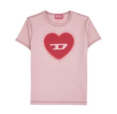 DIESEL ディーゼル ハートロゴ スタッズ加工 ピンク 新品 M - メルカリ