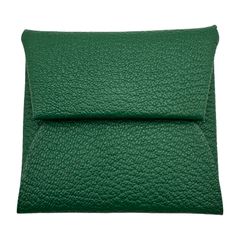 HERMES ベアン コンパクト シェーブル ブルーアトール 財布 A刻印