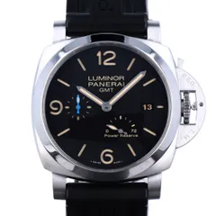 【PANERAI】 パネライ ルミノール 1950 3デイズ GMT パワーリザーブ オートマティック アッチャイオ PAM01321 44mm SS 黒文字盤 替えバンド付　自動巻き オートマ メンズ 腕時計 時計 【中古】 USED-SA 【9304】のサムネイル