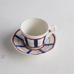 美品モントロー バスク柄 カフェオレボウル ベアルン フランス
