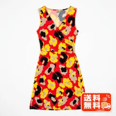 ANNE KLEIN アンクライン 花柄 ノースリーブワンピース Sサイズ DIANE von FURSTENBERG風