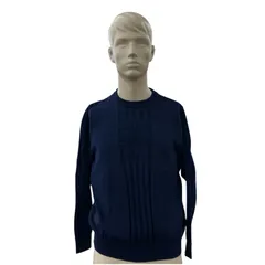 180053 現状品 Givenchy ジバンシー リブニットセーター L ネイビー ゴルフ コットン メンズのサムネイル