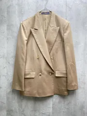 NEWYORKER ニューヨーカー ウール100% Ladies Traditional ダブルブレスト テーラード ジャケット 日本製 size9AR/ベージュ ■◇レディース