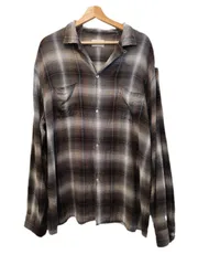 TOWNCRAFT オープンカラー長袖シャツ size:L グレー オンブレ 60s復刻のサムネイル