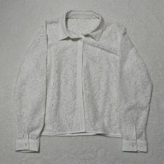 極美品 anuke ハーフスリーブルーズシャツ シアーシャツ 白 F - メルカリ