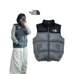 THE NORTH FACE ザノースフェイス 700 ヌプシ ダウンベスト グースダウン グレーのサムネイル