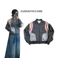 ZADIG & VOLTAIRE ザディグ・エ・ヴォルテール LOVE NOW バイカラー ブルゾン ジャケットのサムネイル