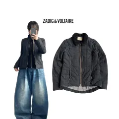 ZADIG&VOLTAIRE ザディグ・エ・ヴォルテール キルティング ダッフルジッパー ファー ジャケットのサムネイル