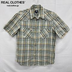 Stussy チェック柄 半袖シャツ Mサイズ - メルカリ