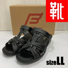M-923  ■kutsu.com公式■　biofitter  Tストラップウェッジソールサンダル BFL4602  ブラック  LLサイズのサムネイル