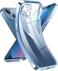 Supdeal iPhone 13 ケース クリア 透明電話カバー 米軍MIL規格 軽量耐衝撃 カメラレンズ保護 シリコン 擦り傷防止 黄変防止 TPU 保護ケース ワイヤレス充電対応 極薄でソフトな素肌感覚 高精細透明 アイフォン 13 カバー 6.1インチのサムネイル