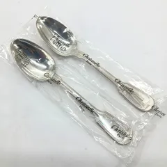 【未使用】 Christofle クリストフル シノン ディナースプーン 2点セット シルバーコーティング カトラリー 2026年廃盤のサムネイル