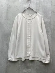 THE SUIT COMPANY she ザスーツカンパニーシー フロントタック ブラウス シャツ 上品 きれいめ size38/ホワイト系 ■◇ レディースのサムネイル