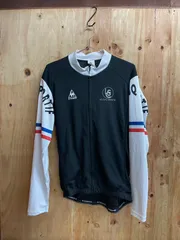 未使用展示品　lecoqsportif　ルコックスポルティフ　ロングスリーブジャージ　黒　Mサイズ　タグ付きのサムネイル