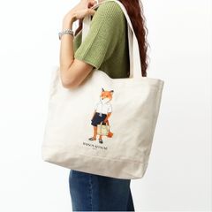極美品】希少メゾンキツネトートバッグ CONTOUR FOX E/W A4 - メルカリ