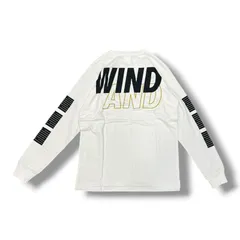 未使用品 WIND AND SEA ロゴプリントカットソー 長袖Tシャツ ウィンダンシー ホワイト S 2020A1のサムネイル