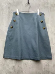 新品 IENA イエナ 日本製 ウール ボタン ミニ スカート size36/青 ■◇レディースのサムネイル