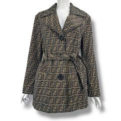 美品 FENDI フェンディ ミンク マフラー FF ズッカ レザー 毛皮 