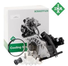 アウディ VW ウォーターポンプ サーモスタットASSY 新品 INA製 - メルカリ