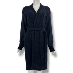 極美品 MaxMara マックスマーラ カーディガン ブラック ベルト付きのサムネイル