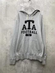Champion チャンピオン プリント プルオーバー パーカー フーディー sizeL/グレー ■◇ メンズ