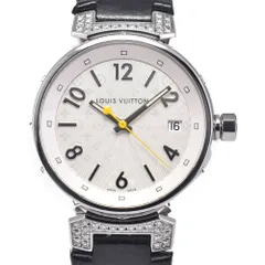 ルイ・ヴィトン LOUIS VUITTON Q1310 タンブール ダイヤモンド シルバー クォーツ レディース 美品 内箱付き 腕時計 M#148493のサムネイル
