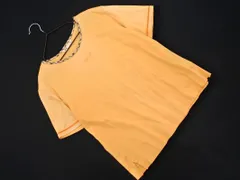 DAKS ダックス GOLF パイピング ロゴ刺 カットソー sizeM/オレンジ ■◆ レディースのサムネイル