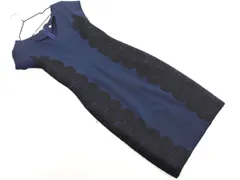 DF STUDIO ダイアンフォンファステンバーグ レース Vネック ワンピース size0/紺 ■◆ レディースのサムネイル