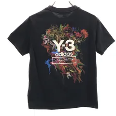 Y-3 ワイスリー バックプリント 半袖 Tシャツ XS ブラック ヨウジヤマモト adidas レディース 古着のサムネイル