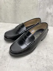 美品 HARUTA ハルタ 定番 コインローファー 牛革 ガラスレザー シューズ 日本製 size23EE/黒 ■■ レディース