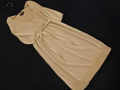EPOCA エポカ シルク混 ウエストリボン付き ニット ワンピース size40/ライトベージュ ■◆ レディースのサムネイル