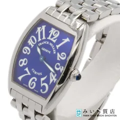 稼働 腕時計 FRANCK MULLER フランクミュラー トノウカーベックス 1752QZ クォーツ 青色文字盤 2025.4月電池交換 H17323のサムネイル