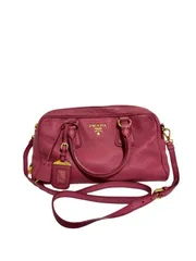 PRADA　プラダ　シルバ　ゴールド金具　ジャカード　チェーンショルダーバッグ 【LVU25011565】のサムネイル