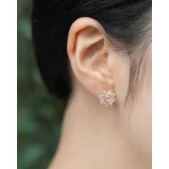 ハリオランプワークファクトリー HARIO Lampwork Factory ガラス ピアス ミモザ 透明 おしゃれ 小ぶり かわいい シンプル ガラスアクセサリー ギフト プレゼント HAP-MS-P Hl006のサムネイル