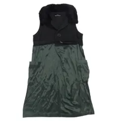 tricot COMME des GARCONS トリココムデギャルソン TA-080030 80s ヴィンテージ ファー コート ドッキング ワンピース ブラック系【中古】のサムネイル