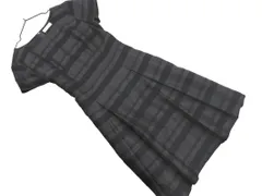 J.PRESS ジェイプレス ボーダー Aライン ワンピース size11/黒 ■◆ レディースのサムネイル
