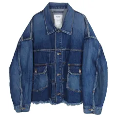 doublet ダブレット 23AW 23AW13BL174 CUT OFF OVERSIZED DENIM JACKET カット オフ デニム ジャケット インディゴブルー系 S【中古】のサムネイル