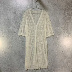 Discoat Parisien ディスコートパリシアン レース ロング カーディガン ホワイト Fサイズ 〇□のサムネイル