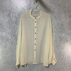Neuna ヌナ シアー シースルー バンドカラー シャツ アイボリー 〇□のサムネイル