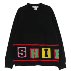 COMME des GARCONS コムデギャルソン 25AW FP-N001 SHIRT シャツ acrylic wool intarsia gauge 12 アクリル ウール 長袖 ニット ブラック系 M【極上美品】【中古】のサムネイル