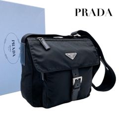 PRADA ショルダーバック プラダ サフィアーノ 1BD671 現行 ブラック