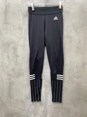 adidas アディダス 横スリーストライプス IDプリント タイツ レギンス パンツ sizeL/ブラック ■◇ レディースのサムネイル