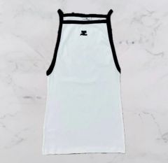 ⭐︎新品タグ付き⭐︎サイズS courrege ロゴ ハイネックライン タンク