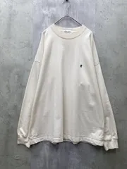 Gymphlex ジムフレックス オーバーサイズ クルーネック ワンポイントロゴ刺繍 ヘビーウェイト 長袖 Tシャツ sizeS/エクリュ ■◇ メンズのサムネイル
