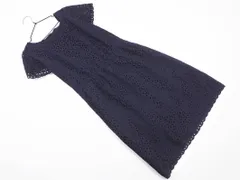 JUSGLITTY ジャスグリッティー カットワーク ワンピース size2/紺 ■◆ レディースのサムネイル