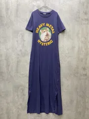 HYSTERIC GLAMOUR ヒステリックグラマー 希少 ハムスター HEAVY METAL HYS ワンピース sizeF/ネイビー ■◆◎レディースのサムネイル