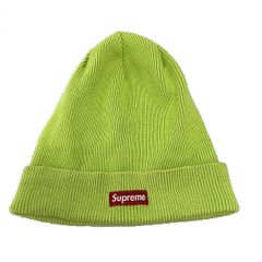 Supreme ニット帽 ビーニー ライムグリーン シュプリーム - メルカリ