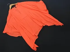BCBG MAXAZRIA ビーシービージーマックスアズリア ポンチョ風 ブラウス シャツ sizeXS S/オレンジ ■◆ レディースのサムネイル